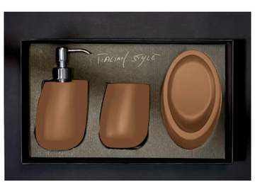 KLEISS SET COGNAC - Countertop Vetro Freddo® soap dish by Glass Design - view 2